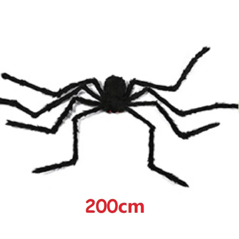 Giant Spider Web with Plush Spider: Halloween Party Decor