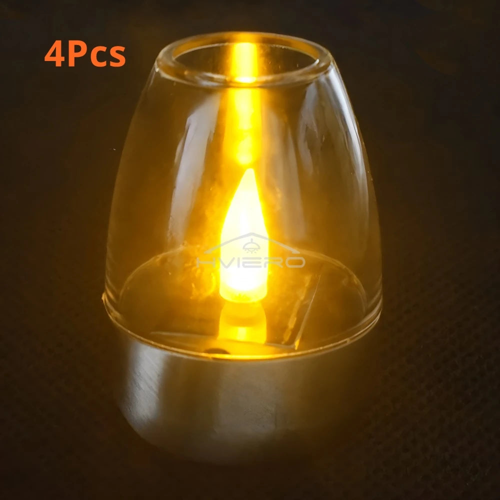 Solar LED Candle Lamp: Halloween Outdoor Decor Light