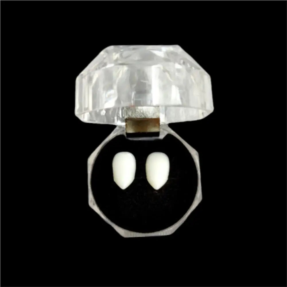 Vampire Fangs Fake Teeth: 1/4 Pairs Resin Cosplay Props with Glue