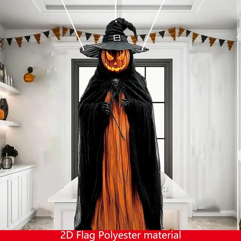 Haunted Witch Ghost Hanging Pendant: Halloween Horror Prop
