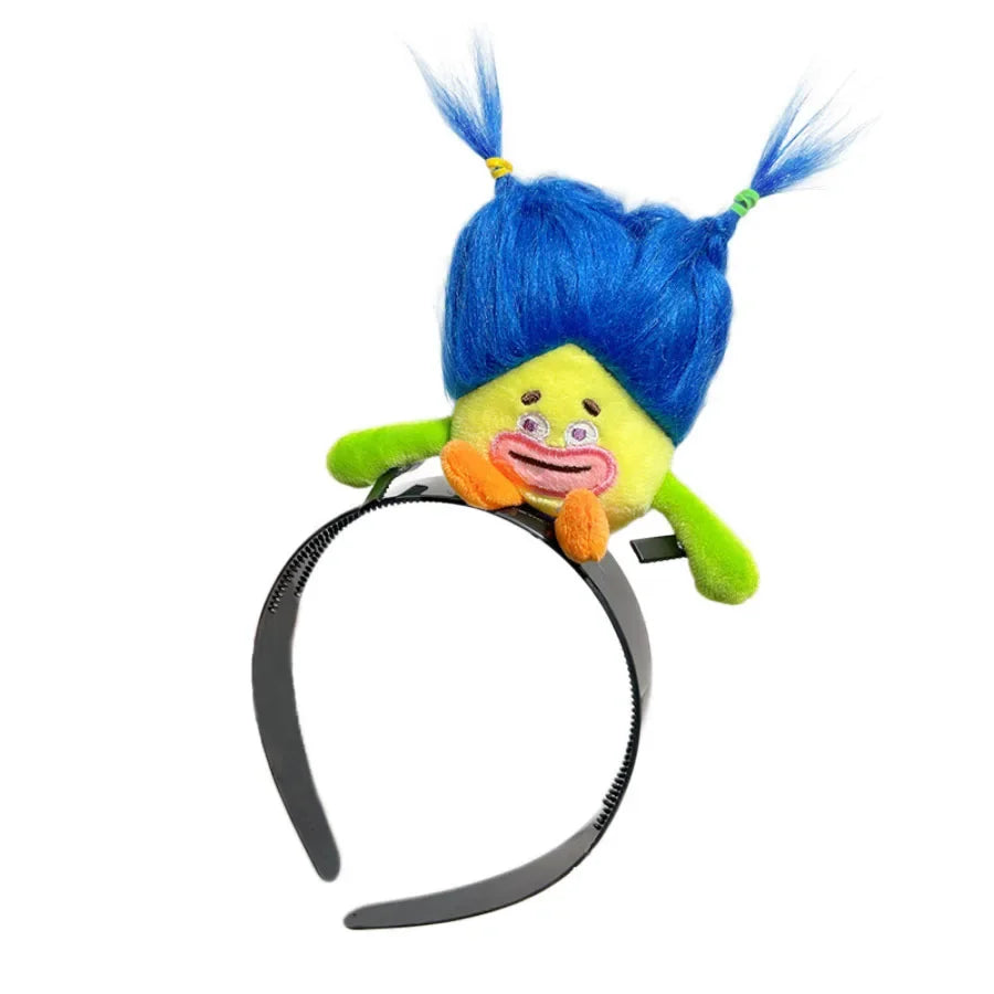 Ratatouille Mouse Head Hair Band Capybara Funny Plush Hair Hoop Headband Makeup Headdress Hairpin