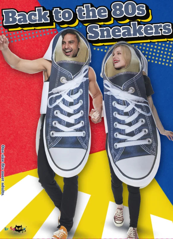Adult Blue Sneaker Costume Funny Halloween Couples Outfits