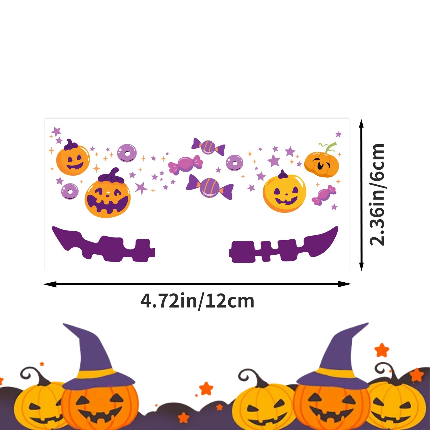Halloween Blush Face Stickers, Waterproof & Easy to Remove