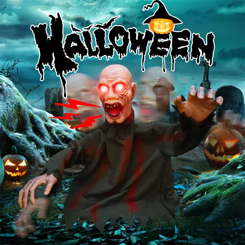 Motion-Activated Jumping Ghost: Plug-in Halloween Terror Prop