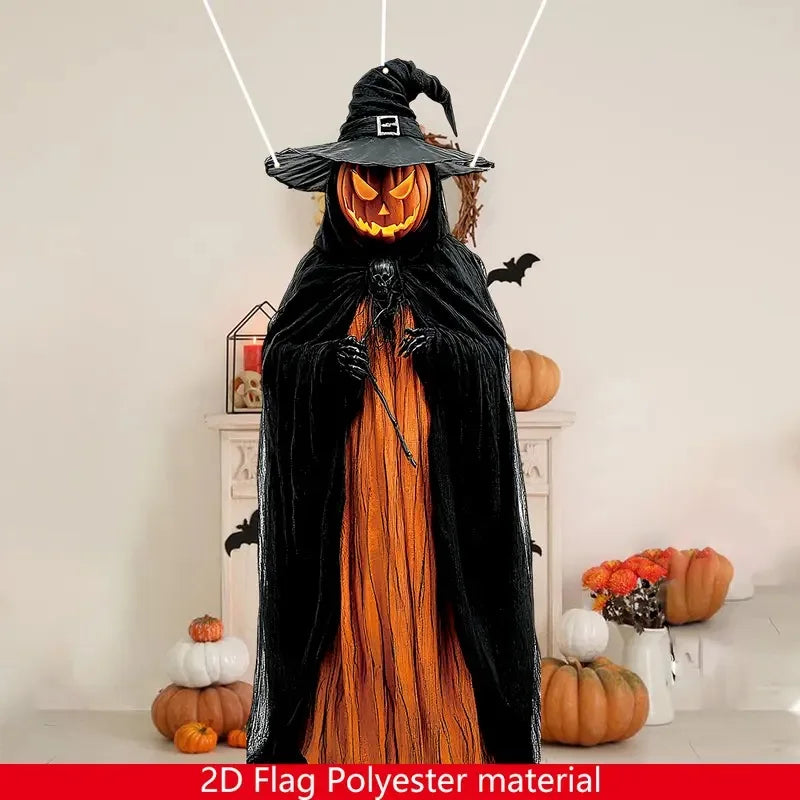 Haunted Witch Ghost Hanging Pendant: Halloween Horror Prop