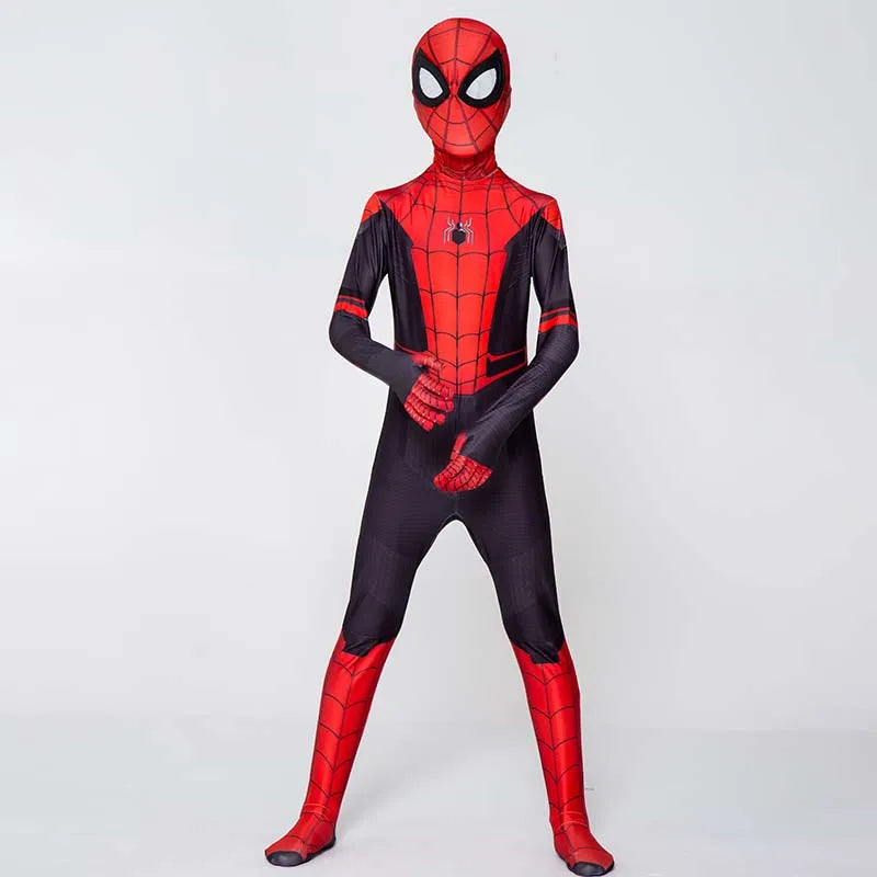 Anime Spiderman Kids Cosplay Costumes Miles Morales Spider Man Jumpsuit