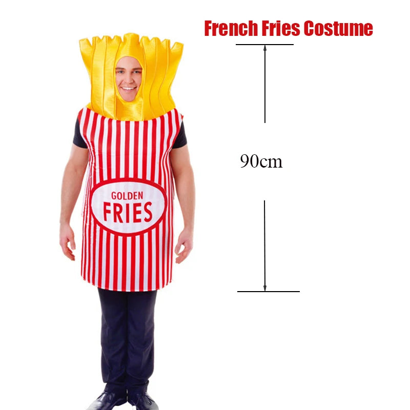 Food-Themed Couple Costumes: Hot Dog, Pizza, Cupcake & More Unisex Halloween Sets