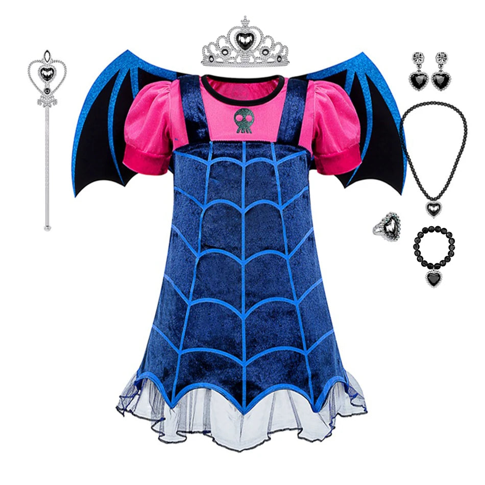 Vampirina Vampire Cosplay Dress: Kids' Halloween Party Costume