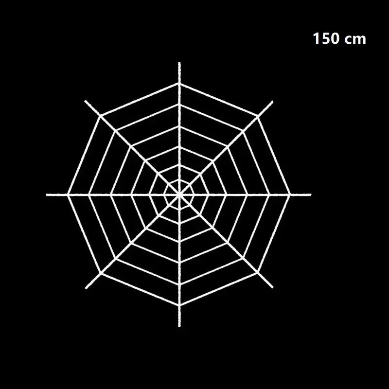 Giant Spider Web with Plush Spider: Halloween Party Decor
