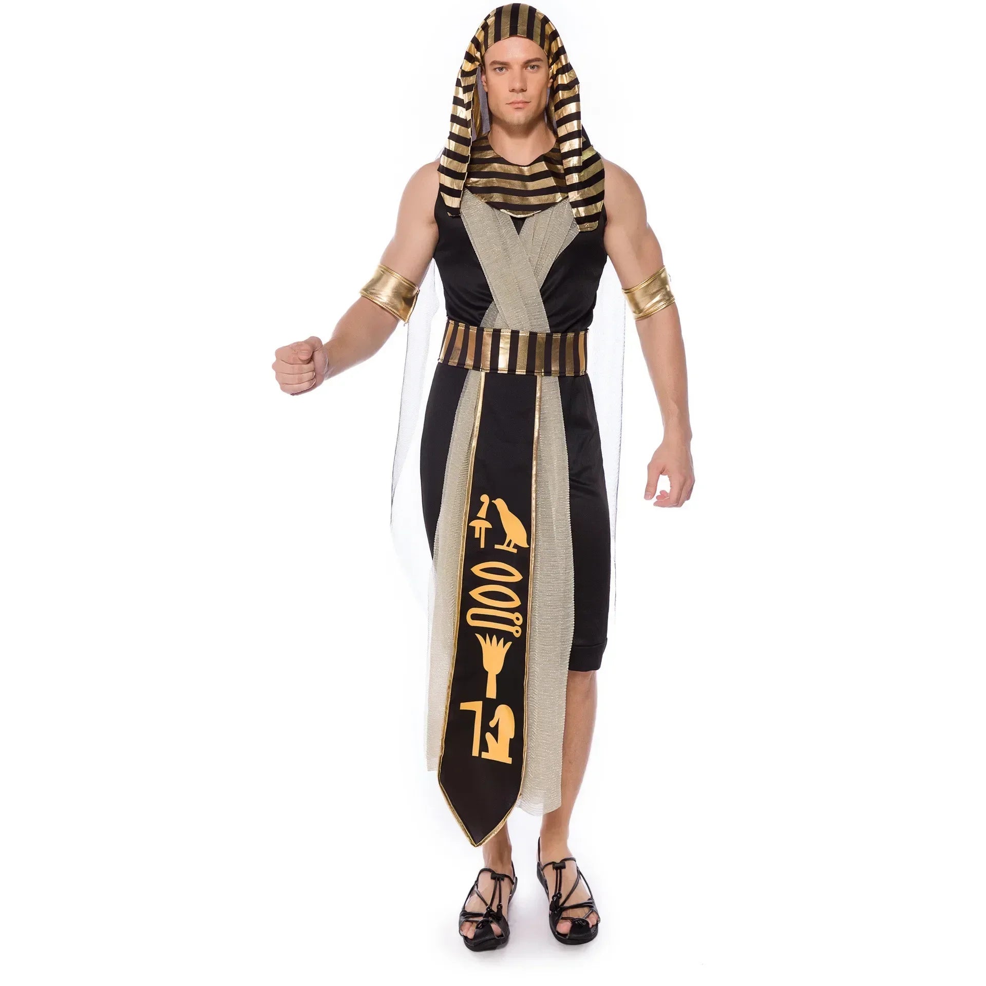 Pharaoh & Cleopatra Couple Costume: Egyptian Halloween Cosplay