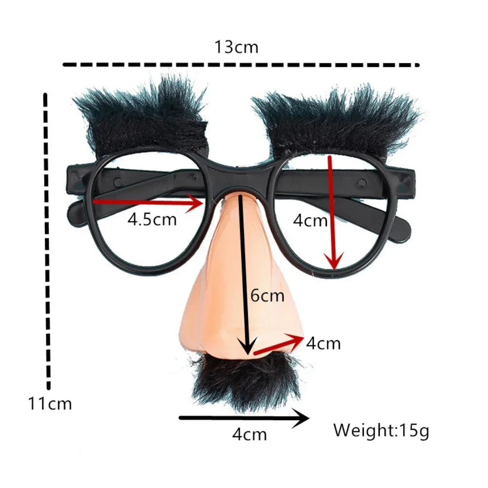 Halloween Disguise Glasses and Mustache Funny Big Nose
