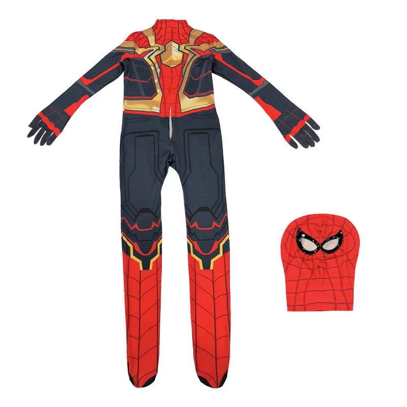 Anime Spiderman Kids Cosplay Costumes Miles Morales Spider Man Jumpsuit
