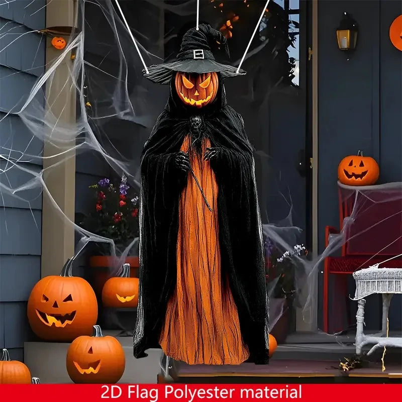 Haunted Witch Ghost Hanging Pendant: Halloween Horror Prop