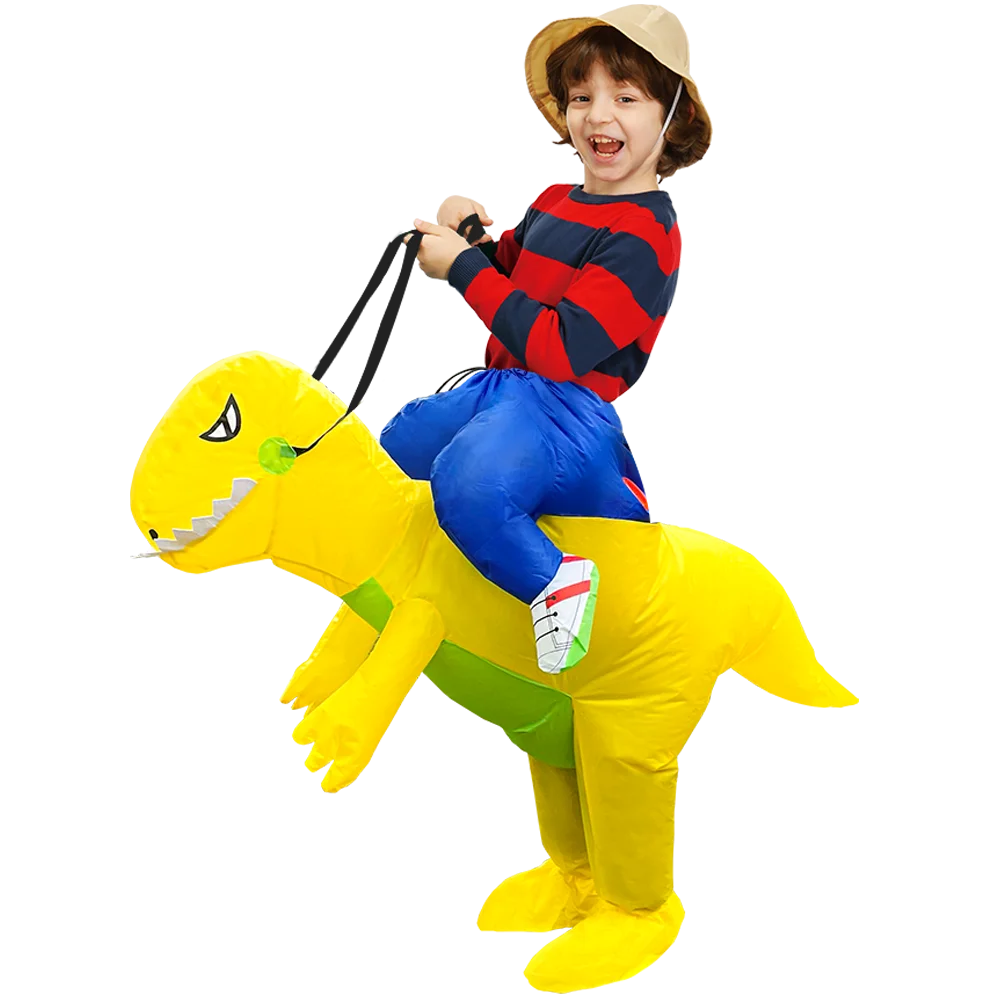 Kids Inflatable Mascot Costumes: Dinosaur, Unicorn, Rooster for Halloween Cosplay