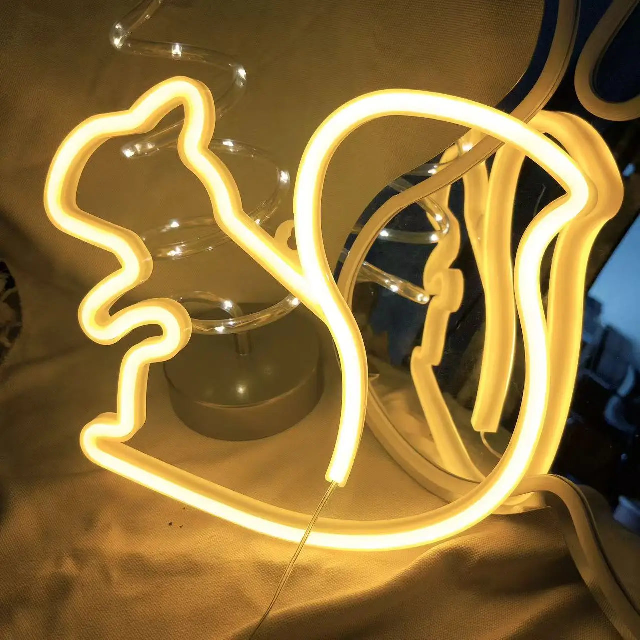 LED Neon Bat Spirit Wall Decor: USB/Battery Halloween Glow