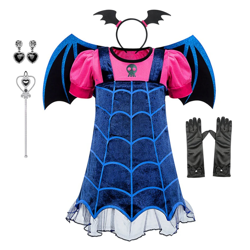 Vampirina Vampire Cosplay Dress: Kids' Halloween Party Costume