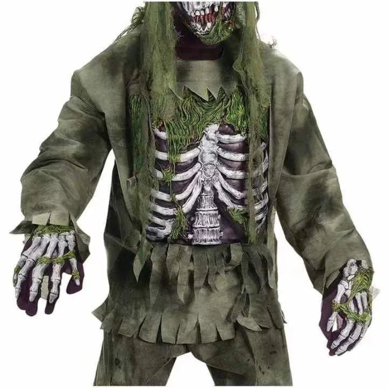 Creations Zombie Costume for Kids Adult Scary Skeleton Living Dead Zombie Costume Monsters Costume for Halloween Spooktacular