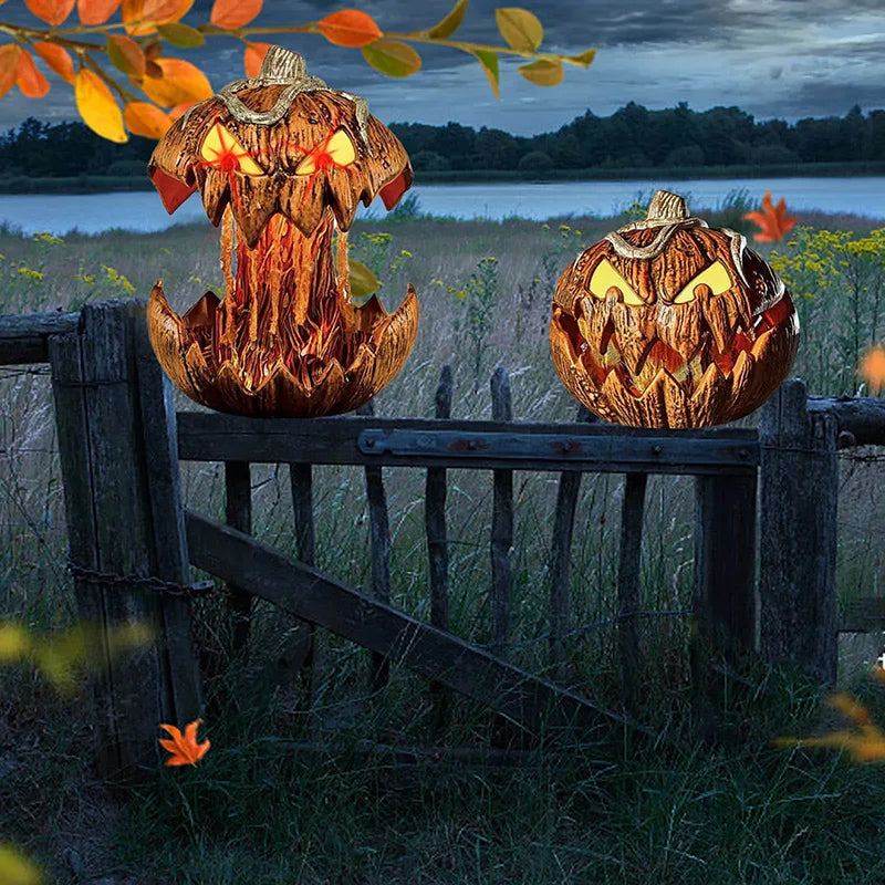 Noise-Activated Animated Talking Pumpkin: Spooky Lifting Halloween Decor