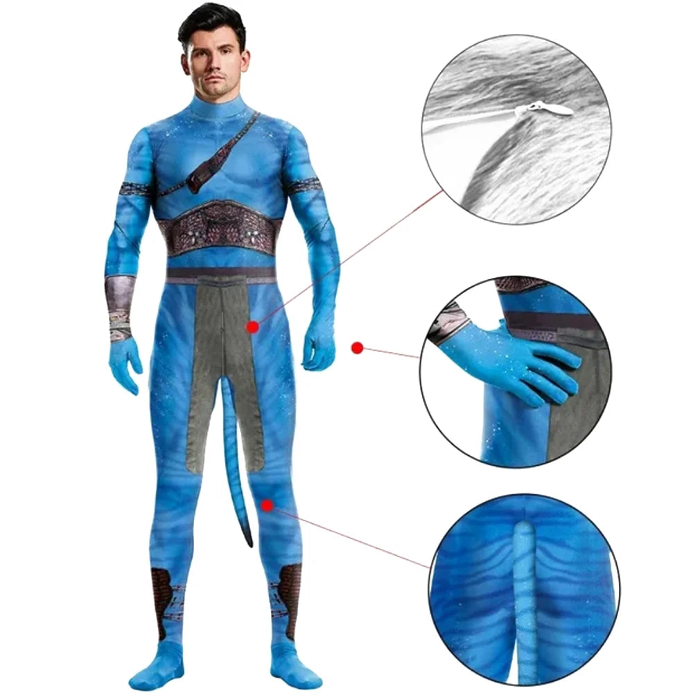 Spandex Avatar Halloween Costume Aliens Cosplay