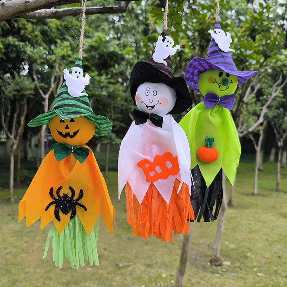 Cute Ghost Doll Pendant: Halloween Haunted Hanging Prop