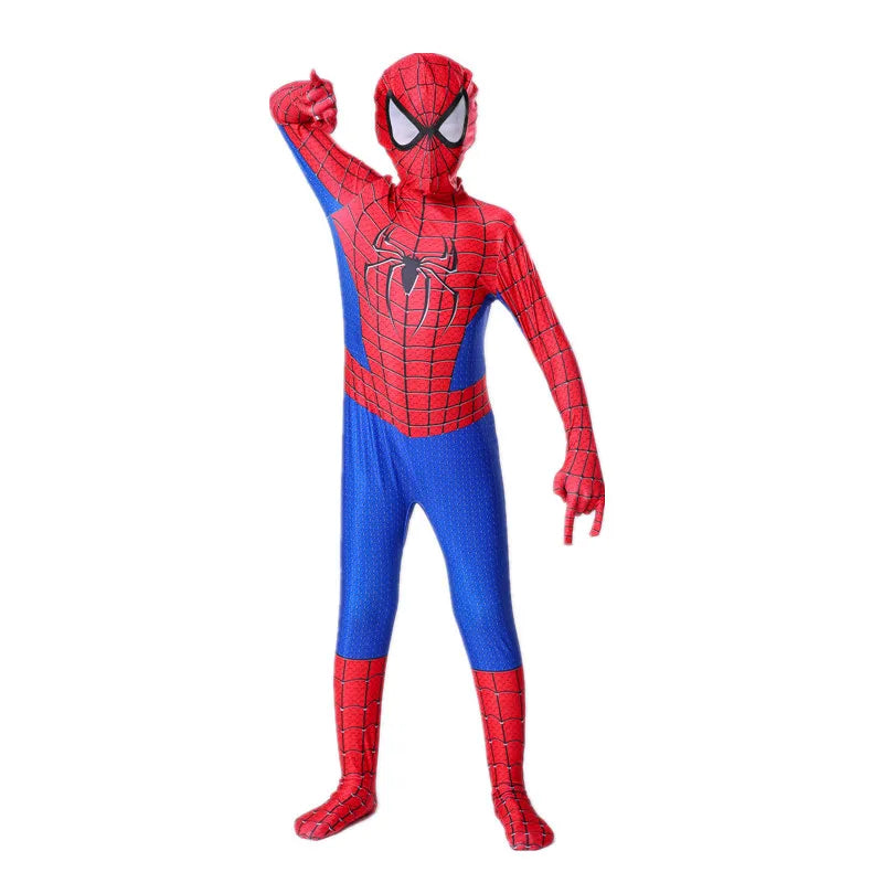 Anime Spiderman Kids Cosplay Costumes Miles Morales Spider Man Jumpsuit