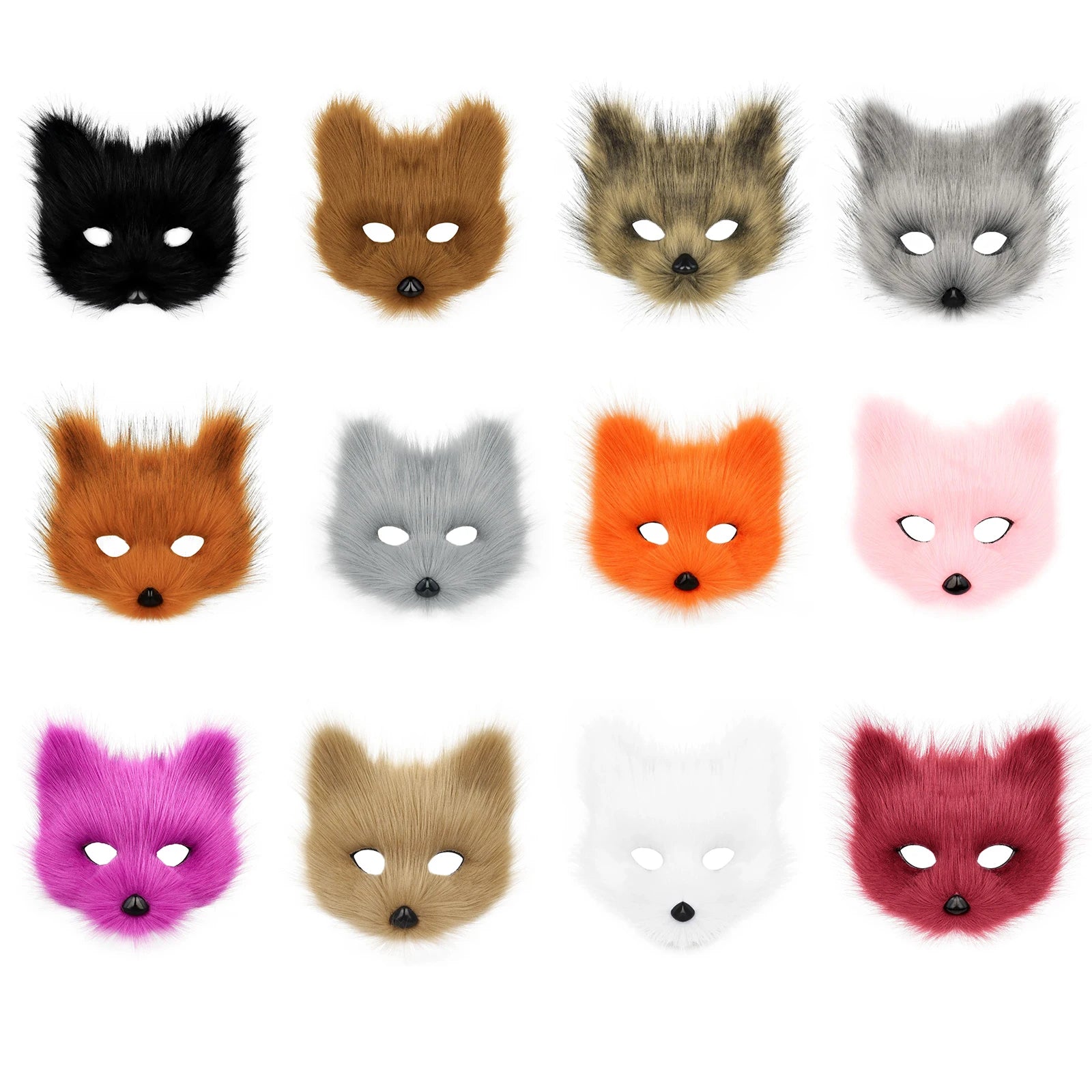 Halloween Ball Masks Animal Wolf Fox Make-up Masks