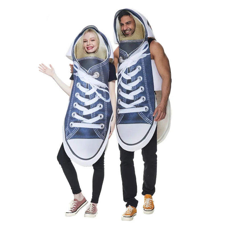 Adult Blue Sneaker Costume Funny Halloween Couples Outfits