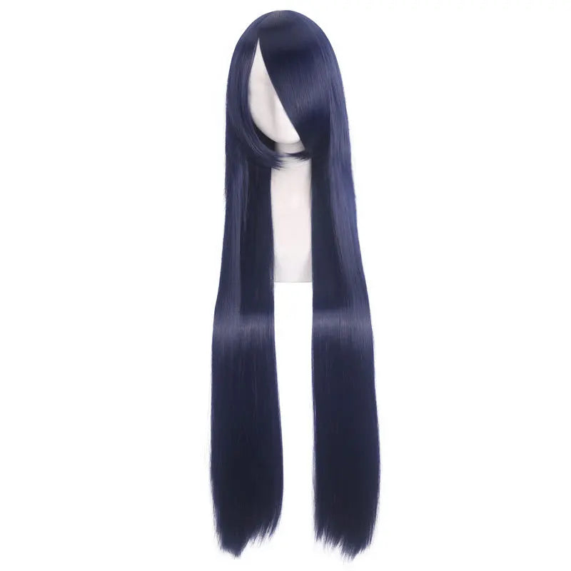 40inch colored straight bangs women's synthetic wig, Halloween makeup