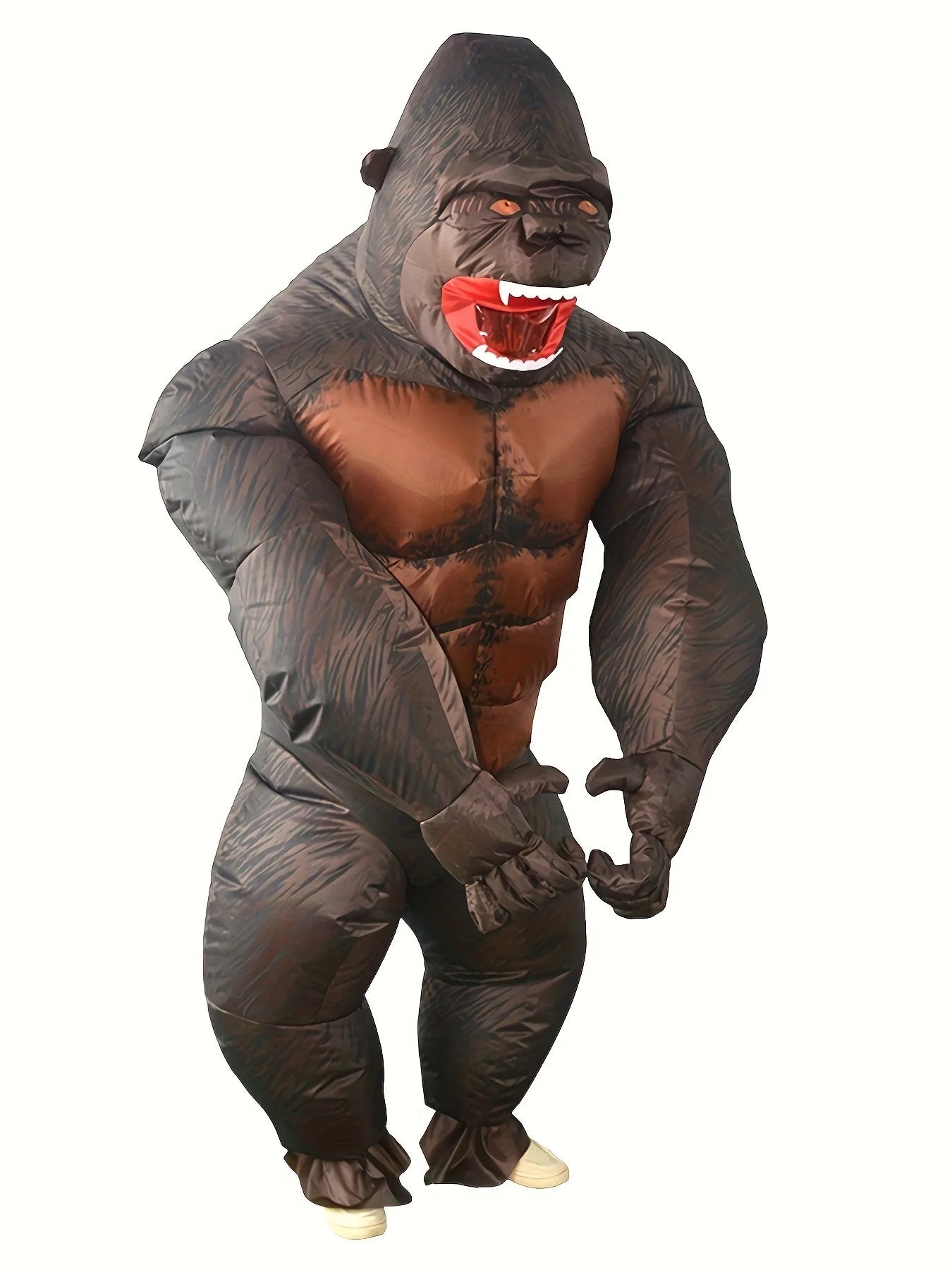 Adult Gorilla Inflatable Costume for Halloween Makeup Ball - Fun Size-Inflated Primate Suit