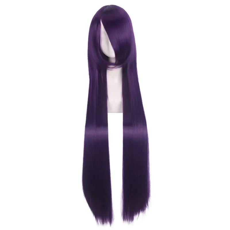 40inch colored straight bangs women's synthetic wig, Halloween makeup