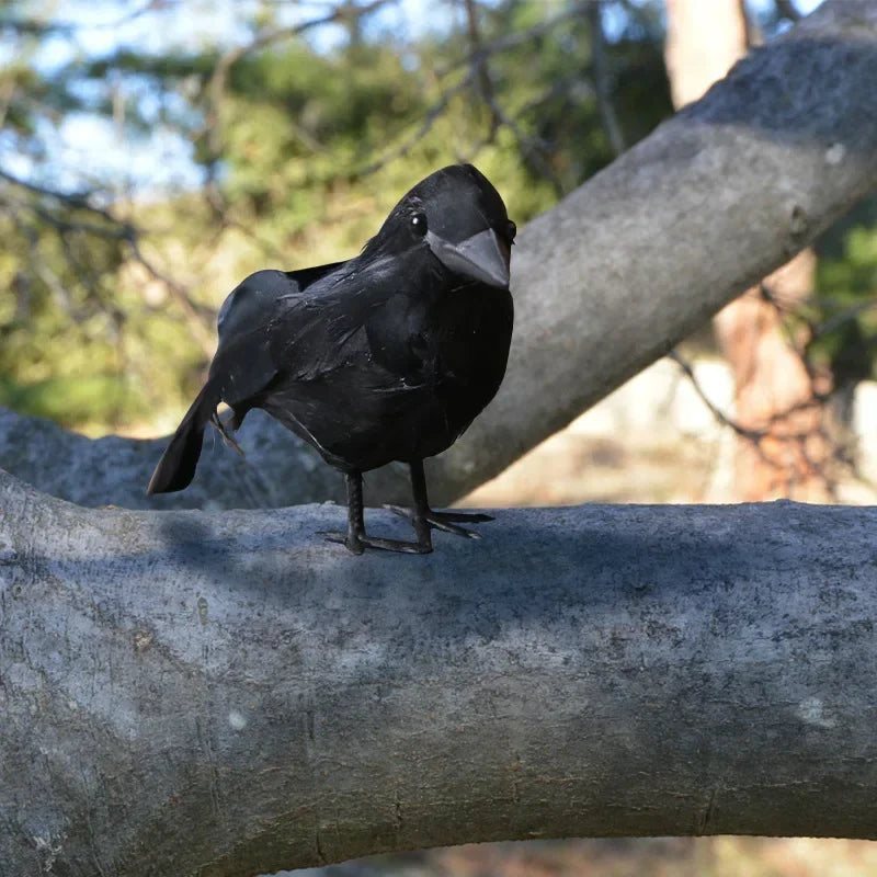 Realistic Artificial Crows: 1-3PCS Halloween Horror Props