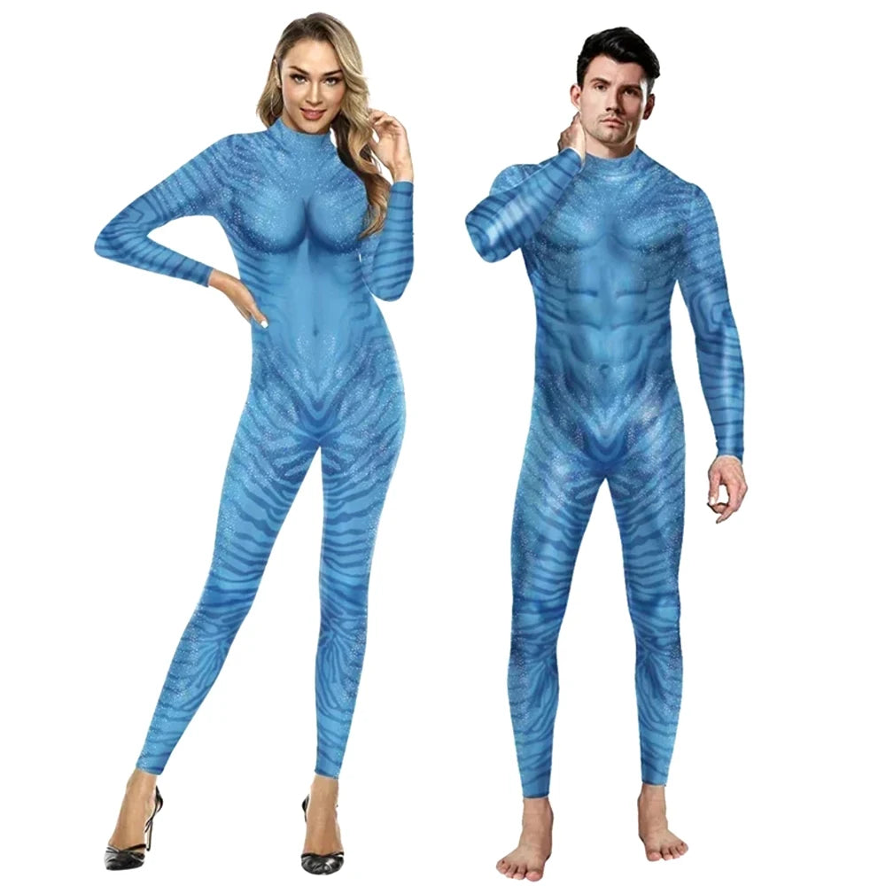 Spandex Avatar Halloween Costume Aliens Cosplay