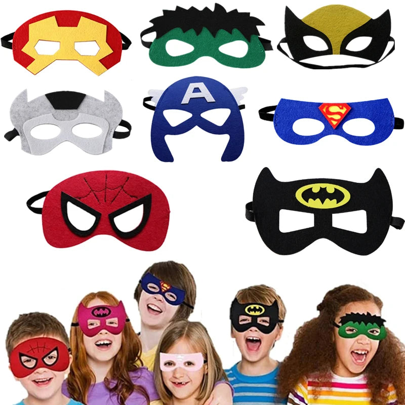 Halloween Superhero Masks Cosplay for Kids Children Favor Mystery Gift