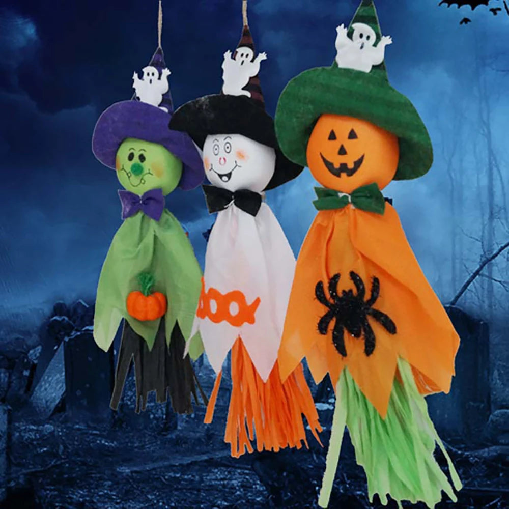 Cute Ghost Doll Pendant: Halloween Haunted Hanging Prop