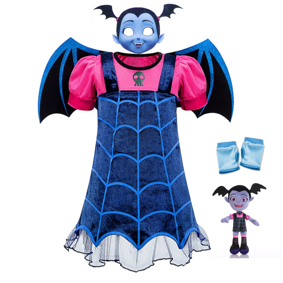 Vampirina Vampire Cosplay Dress: Kids' Halloween Party Costume