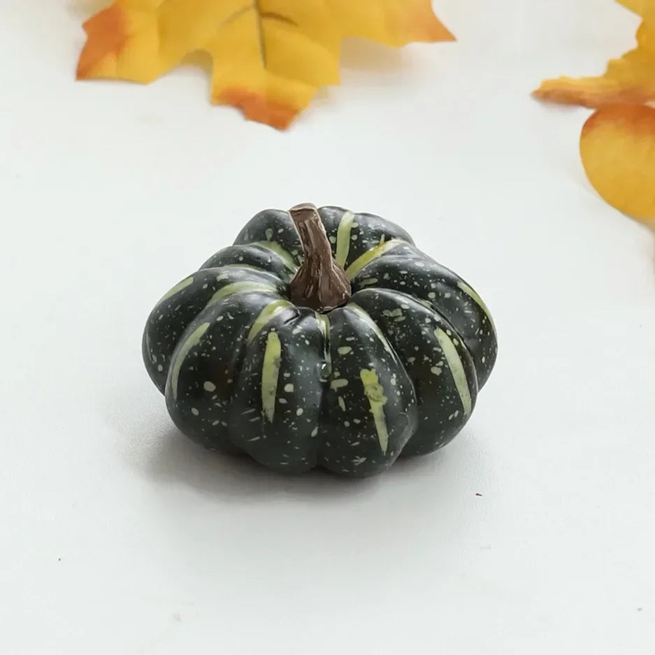 Mini Artificial Pumpkins: Halloween Decor