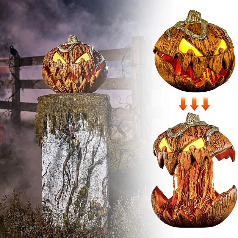 Noise-Activated Animated Talking Pumpkin: Spooky Lifting Halloween Decor