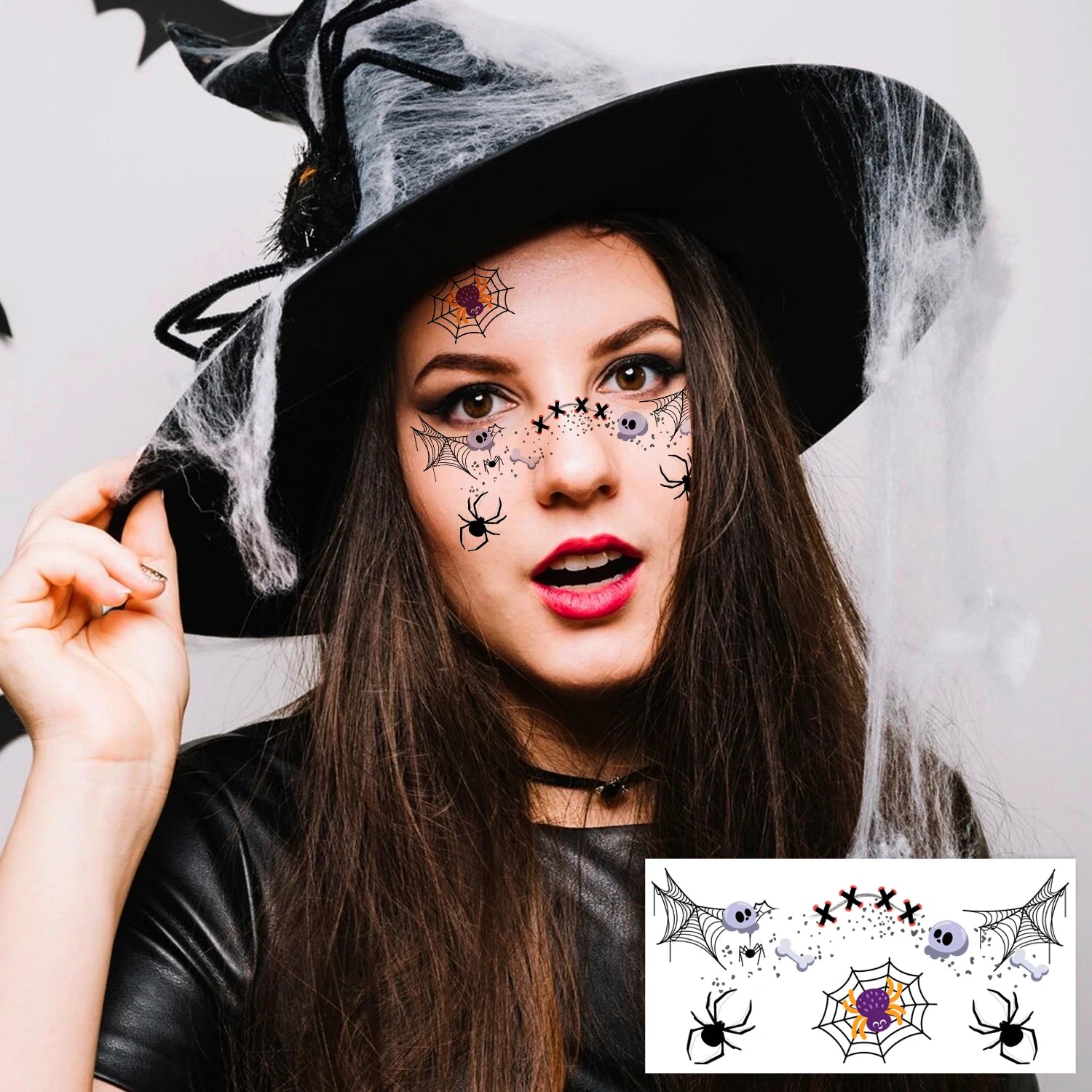 Halloween Blush Face Stickers, Waterproof & Easy to Remove