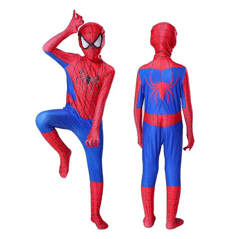 Anime Spiderman Kids Cosplay Costumes Miles Morales Spider Man Jumpsuit