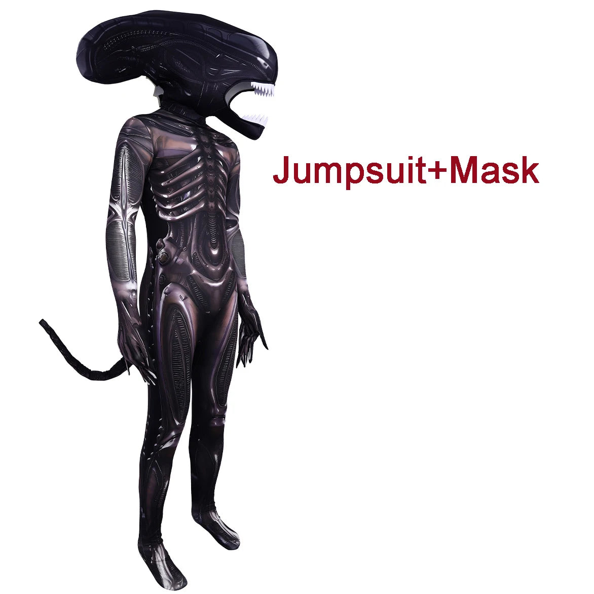 Xenomorph Alien Romulus Jumpsuit: Adult/Kids Horror Cosplay Costume
