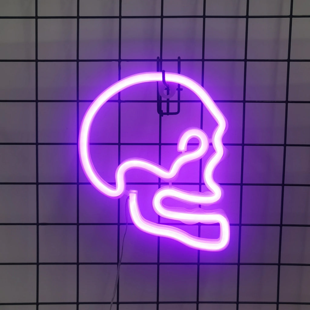 LED Neon Bat Spirit Wall Decor: USB/Battery Halloween Glow