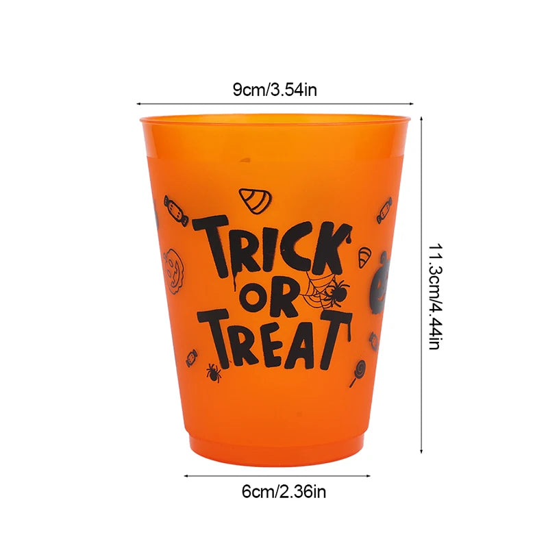 8-24PCS Boo Skull Plastic Cups: Spooky Halloween Party Drinkware