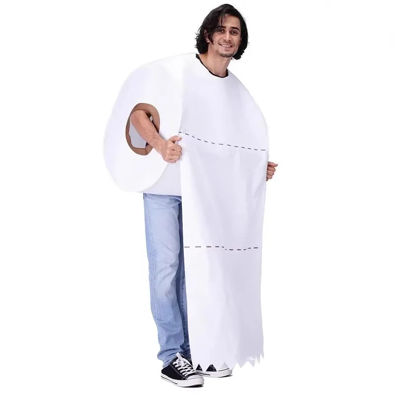 Poop & Toilet Paper Couples Costume: Funny Adult Cosplay Parody Suit