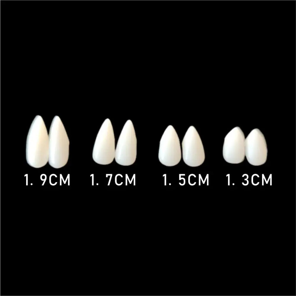 Vampire Fangs Fake Teeth: 1/4 Pairs Resin Cosplay Props with Glue