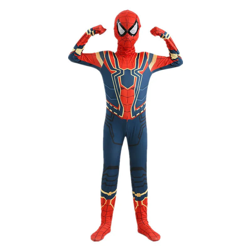 Anime Spiderman Kids Cosplay Costumes Miles Morales Spider Man Jumpsuit