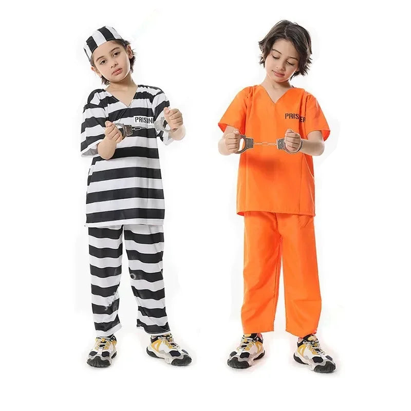 Adult Orange Prisoner Jumpsuit: Halloween Jailbird Costume