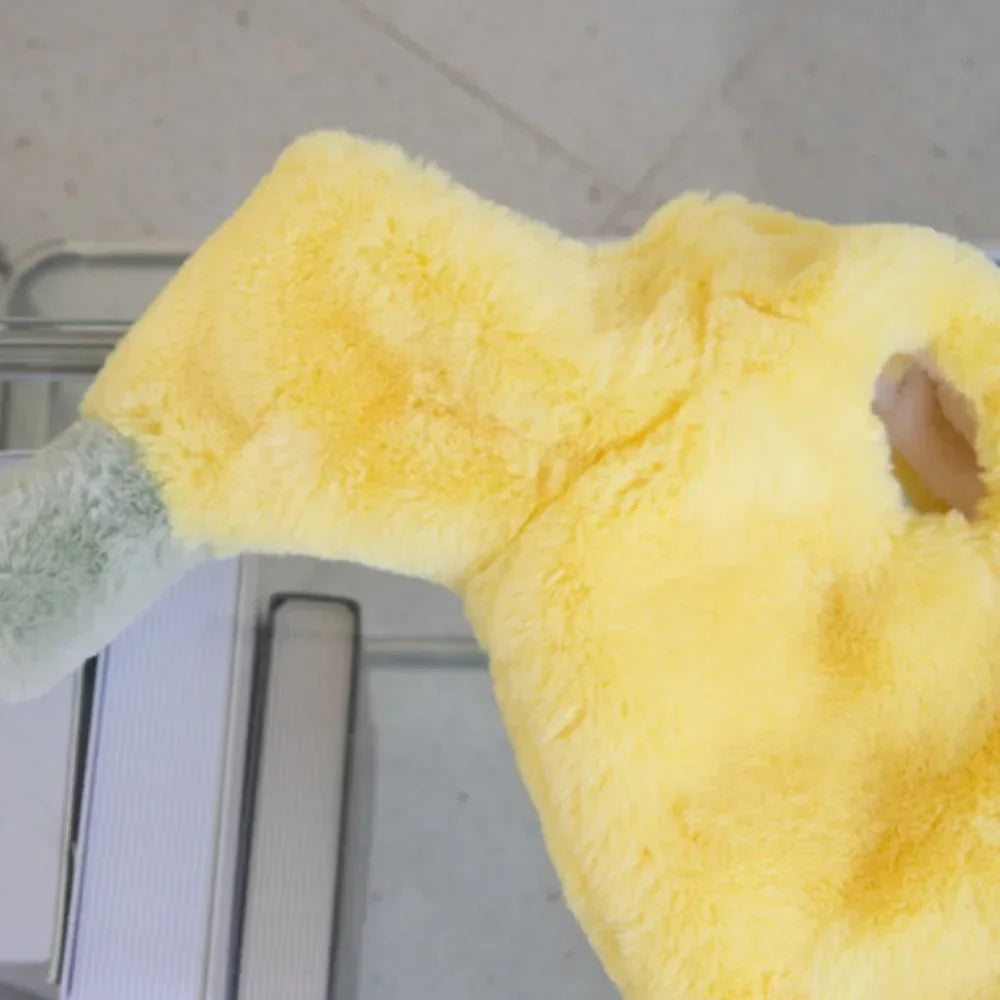 Plush Banana Pet Costume: Warm Halloween Dress for Dogs & Cats