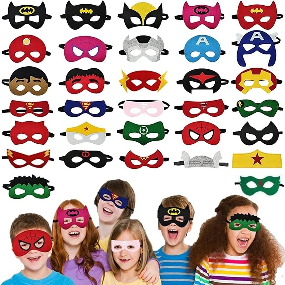 Halloween Superhero Masks Cosplay for Kids Children Favor Mystery Gift