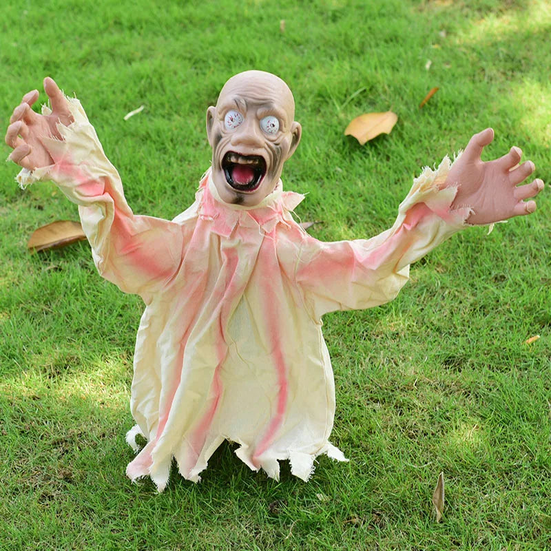 Motion-Activated Jumping Ghost: Plug-in Halloween Terror Prop