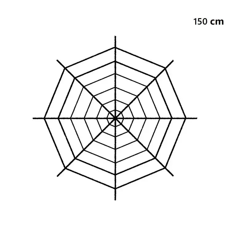 Giant Spider Web with Plush Spider: Halloween Party Decor